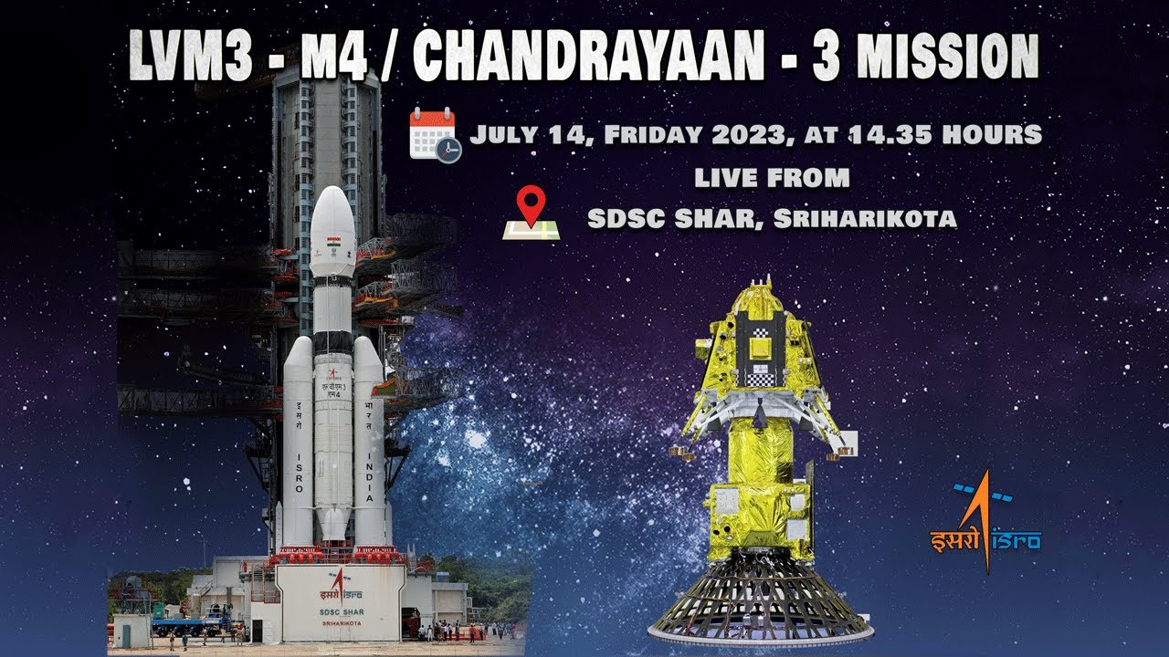 Chandrayaan-3 rocket and spacecraft