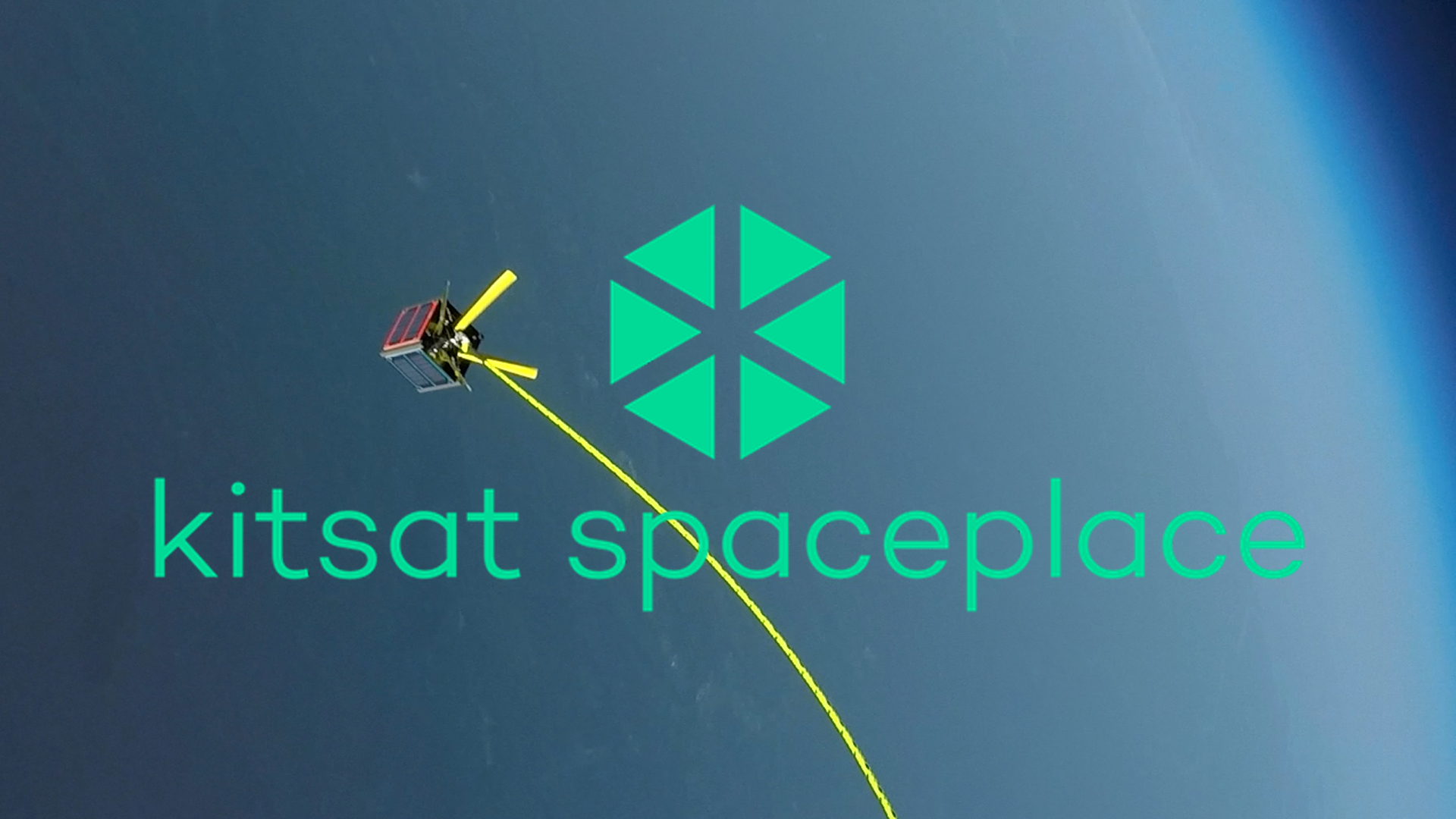 Spaceplace logo with a stratospheric Kitsat