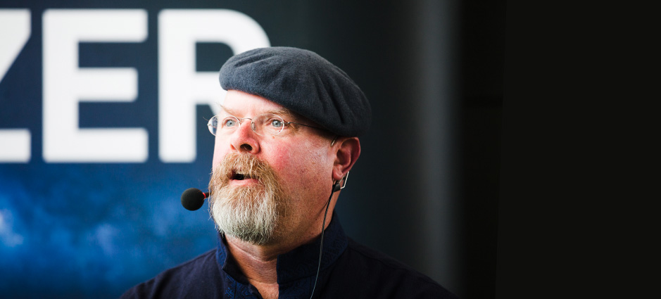 Hyneman lecturing