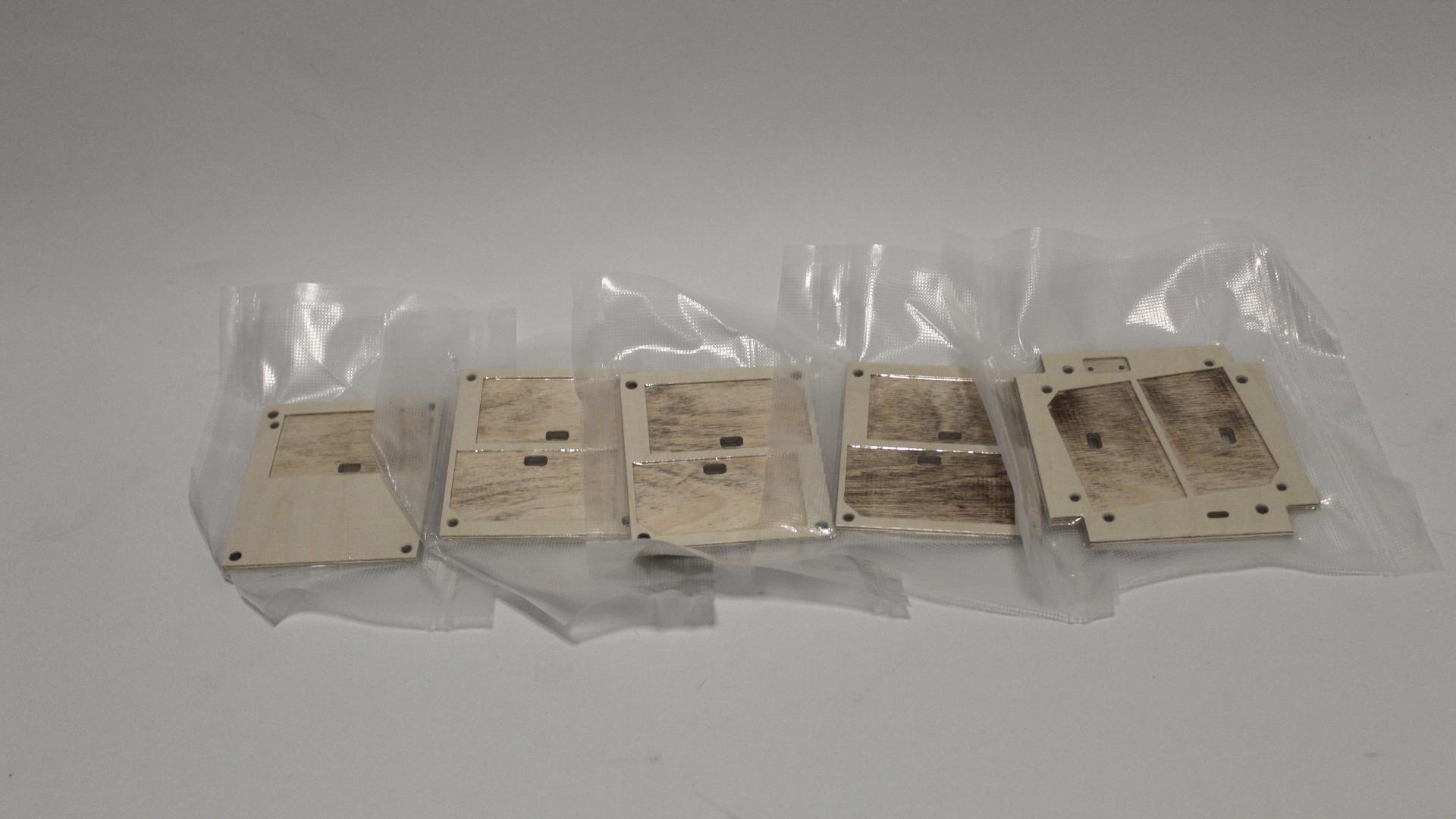 Plywood panels for the flight model