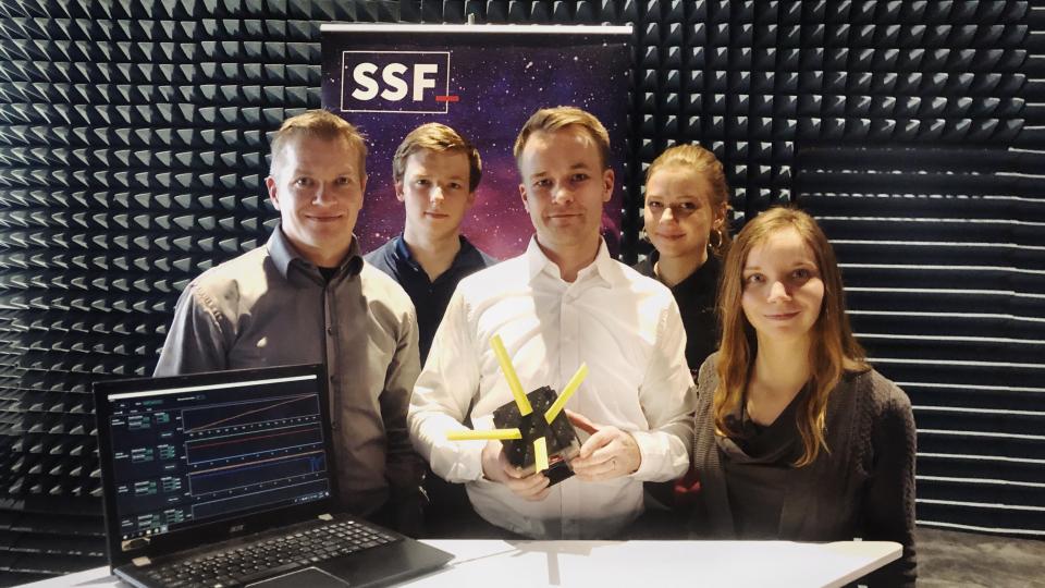 SSF and Kitsat team members at ESA BIC