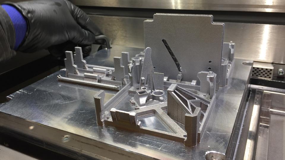 Additively manufactured parts of the WISA Woodsat